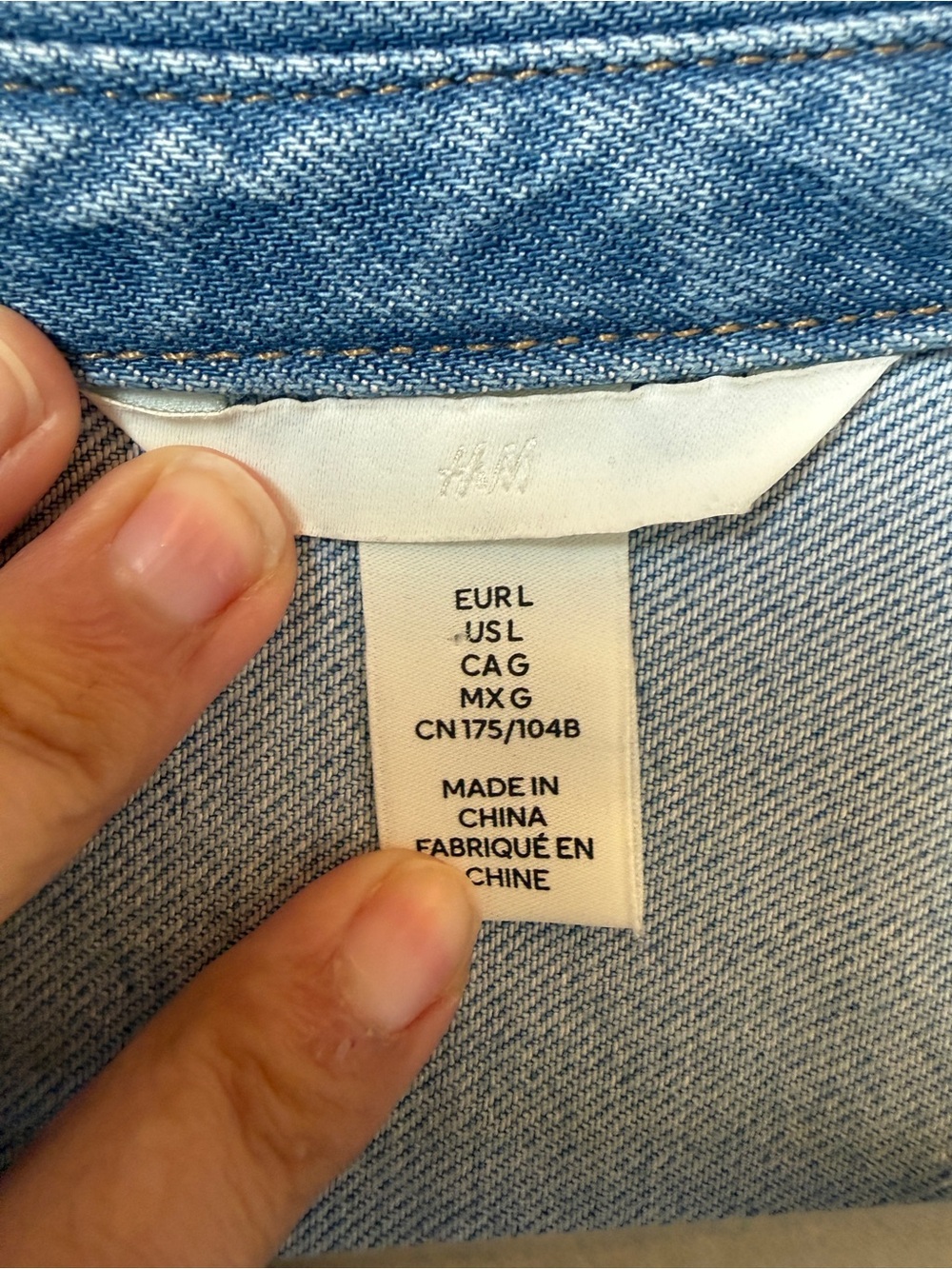 H&M Light Blue Denim Jacket - Picture 5 of 5